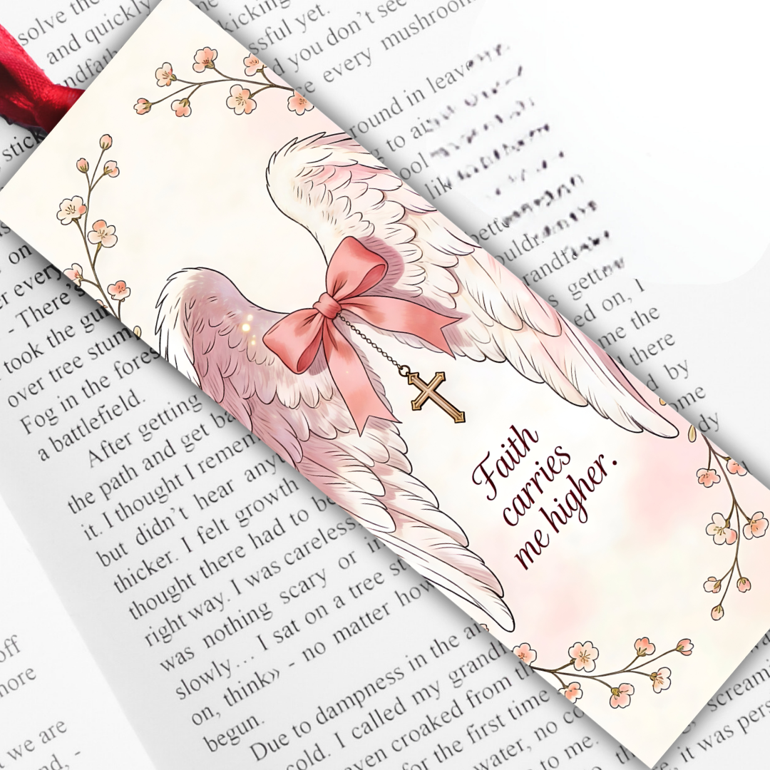 Christian Bookmarks: Faith carries me higher.