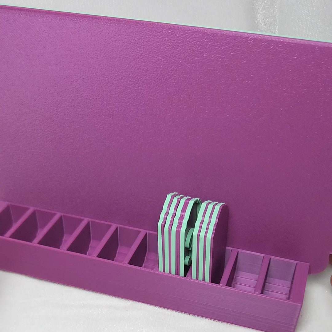 Book Reading Tracker / Counter Sign - Purple & Mint