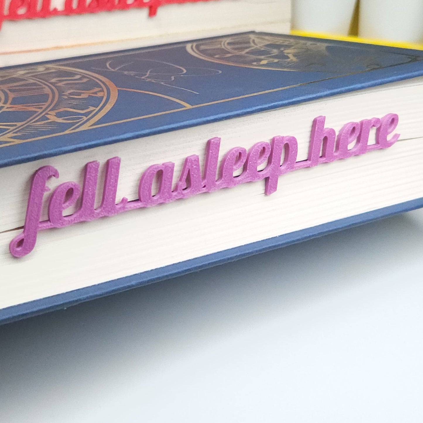 Fell Asleep Here – Page Insert Bookmark - Electric Purple