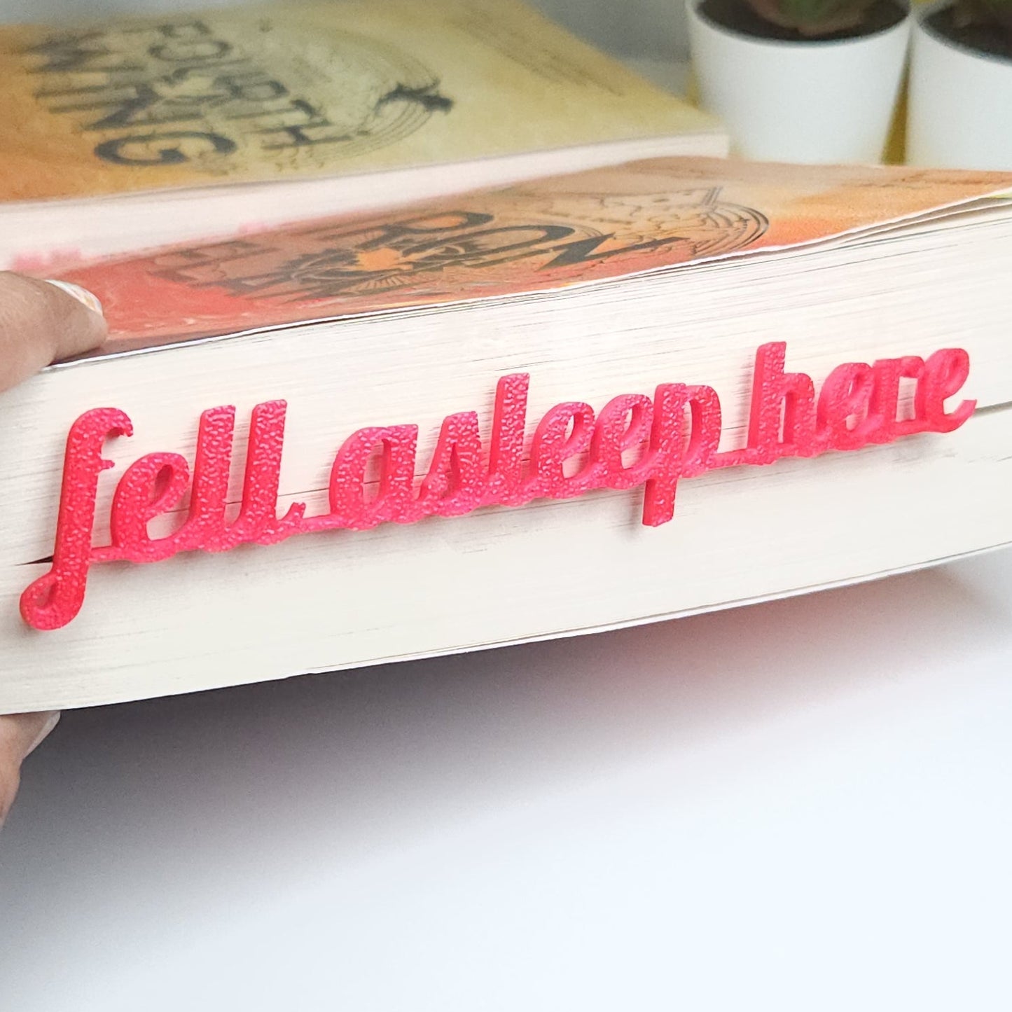 Red Fell Asleep Here Page Holder, Reader Gift, Book Club Gift, Reading Accessory