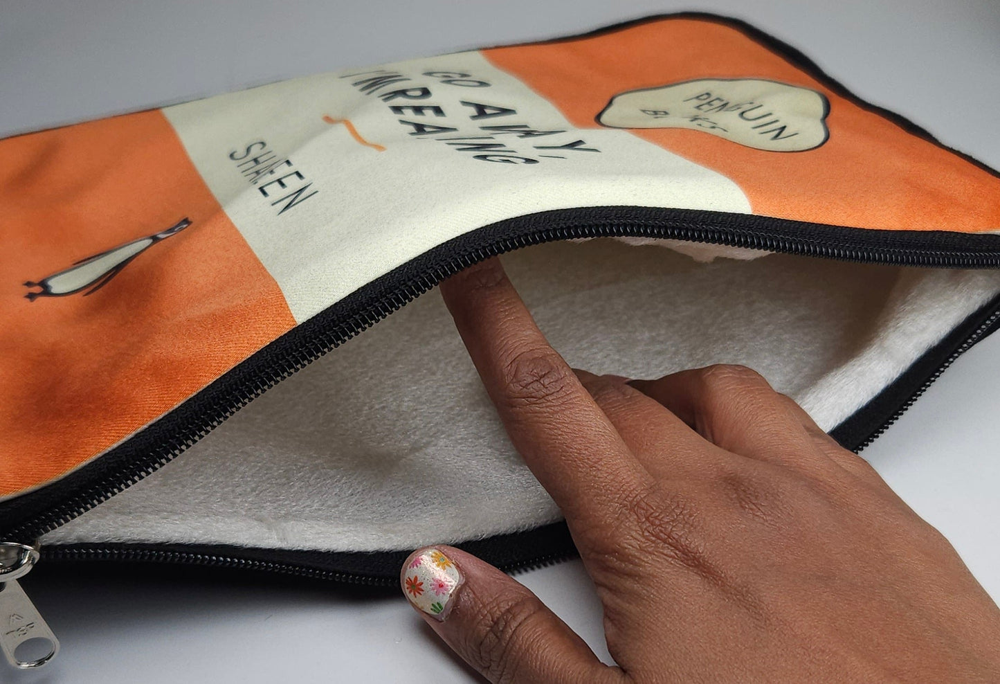 Penguin Cover Inspired Personalised Pouch