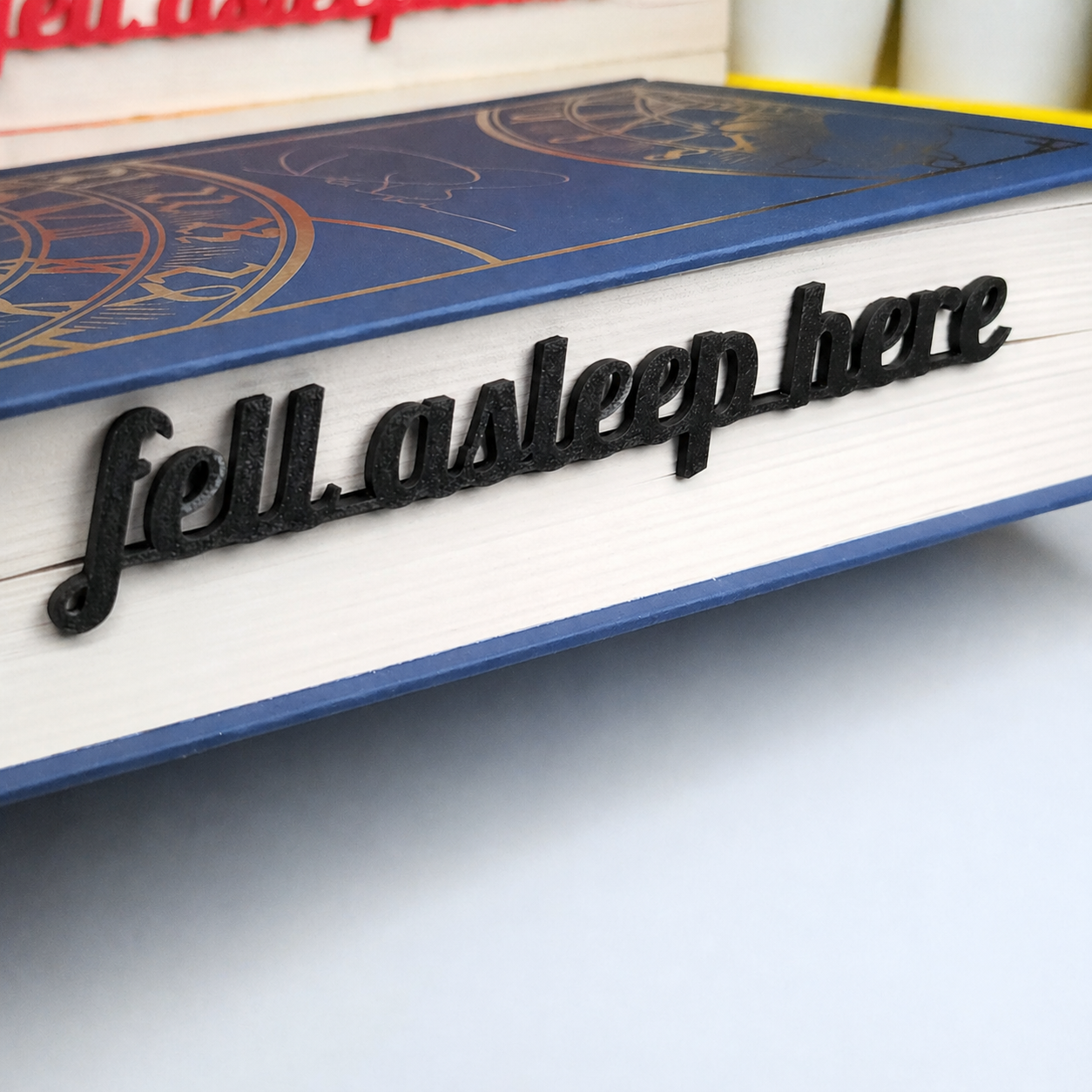 Fell Asleep Here – Page Insert Bookmark - Black