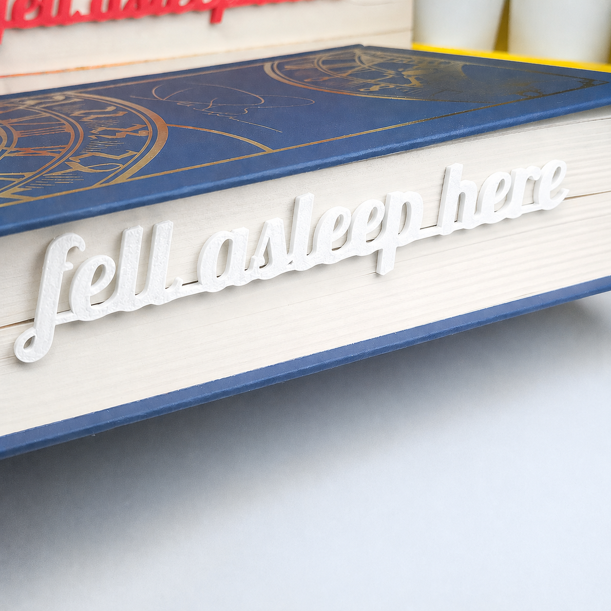 Fell Asleep Here – Page Insert Bookmark - White