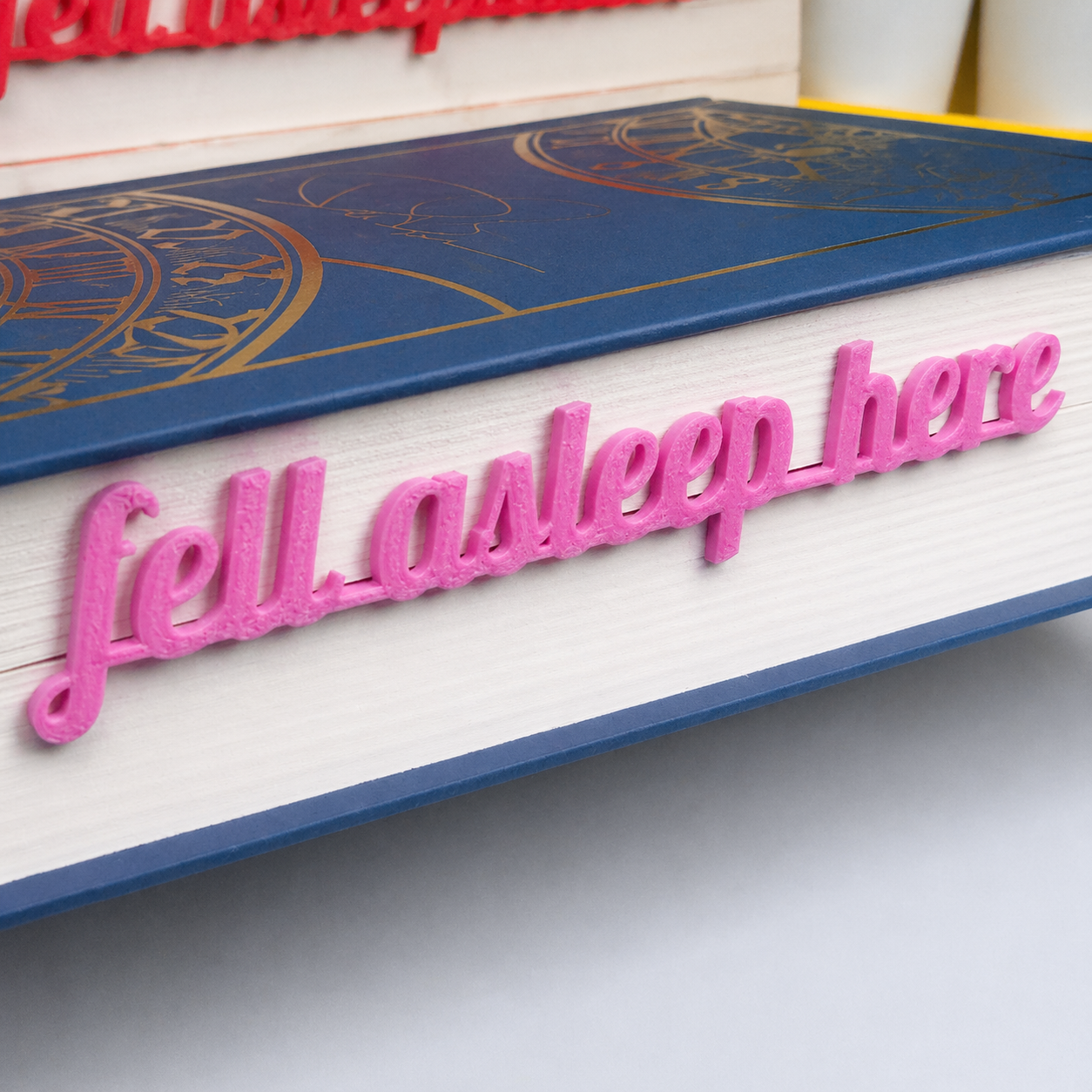 Fell Asleep Here – Page Insert Bookmark - Magenta