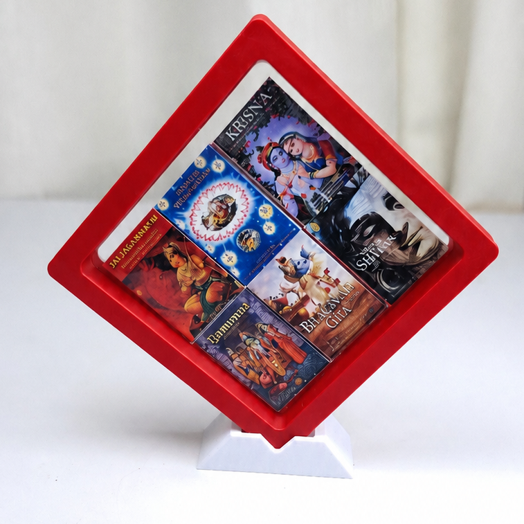 Devotional Miniature Book Frame Display - Peach