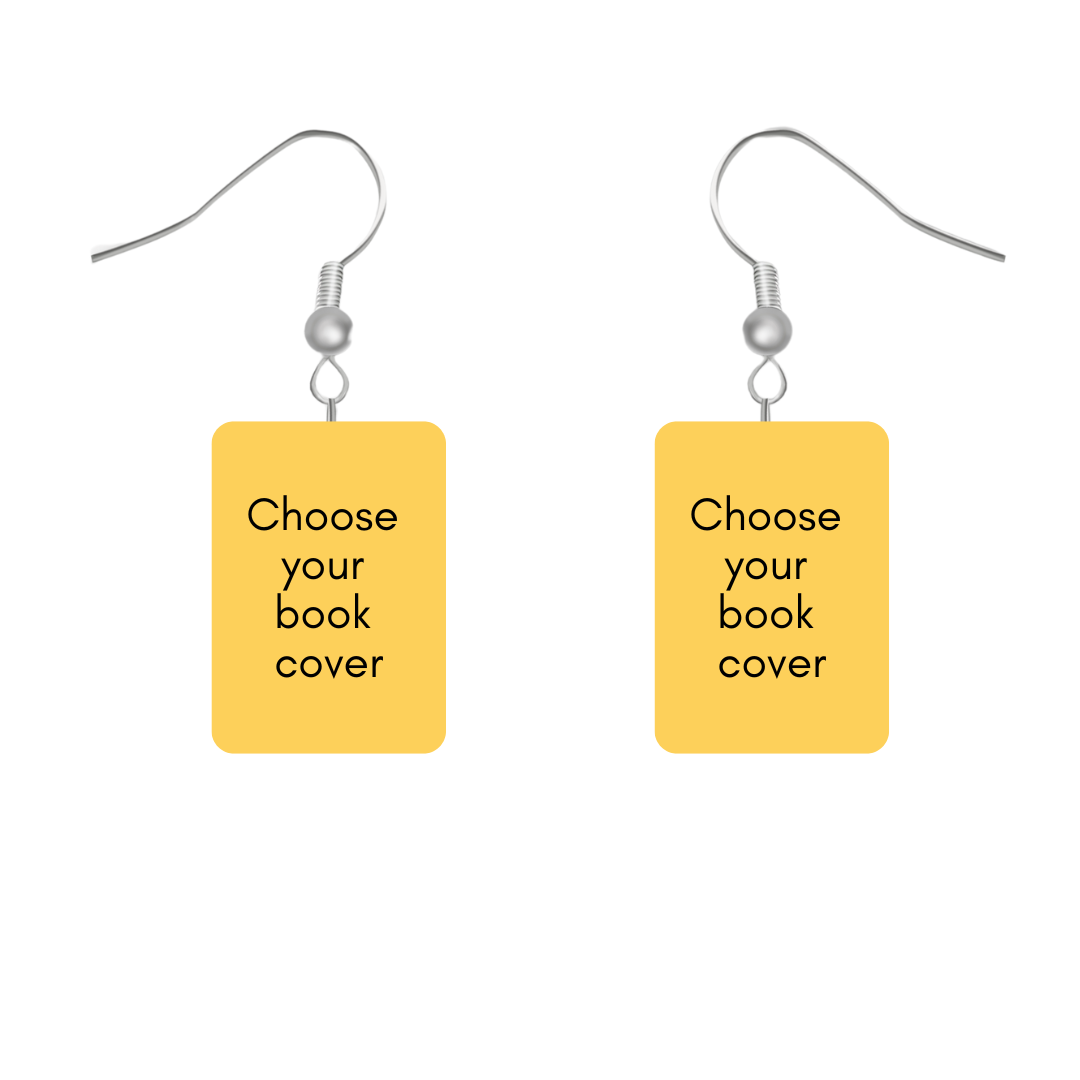 Miniature Book Cover Earrings - Choose your book