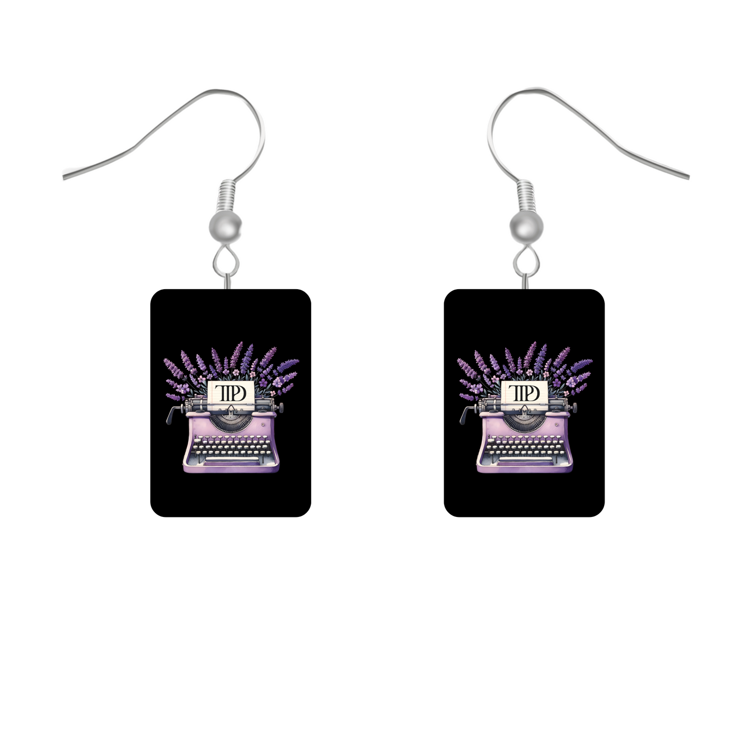 Taylor Swift Inspired Dangle Earrings - TTPD Typewriter
