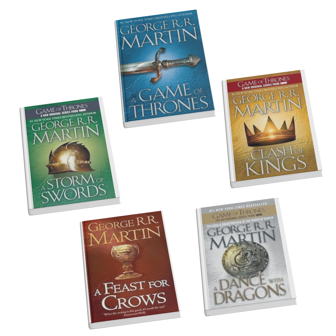 George R. R. Martin - Miniature Books Replicas - A Song of Ice and Fire (5 miniature books)