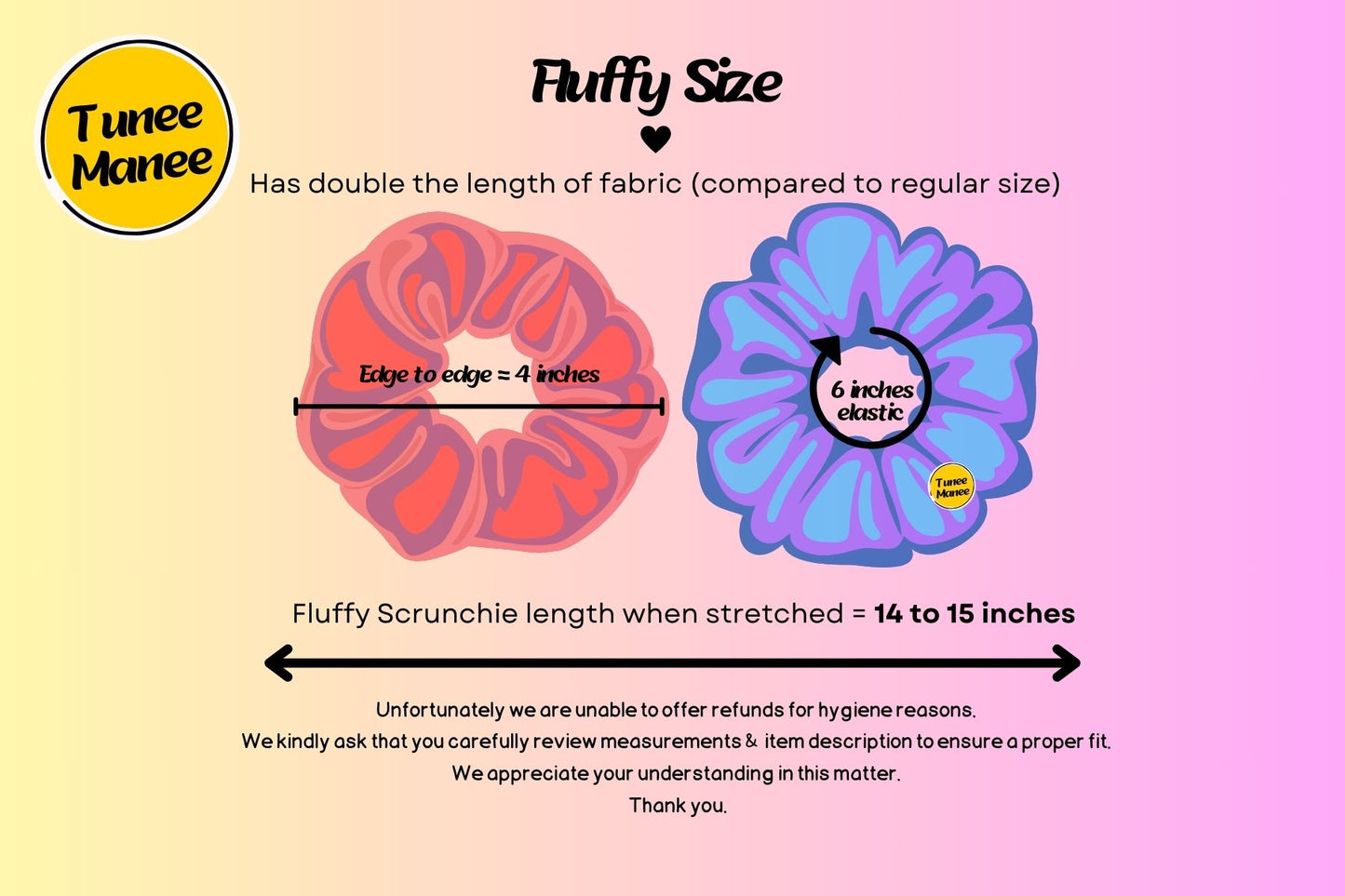 Satin Scrunchie - Personalised Name Scrunchies