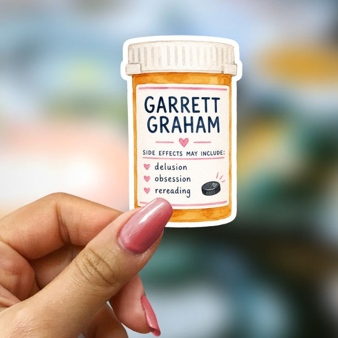 Bookish Vinyl Holographic Sticker - Off Campus - Garrett Graham Side Effects