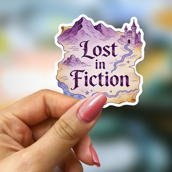 Bookish Vinyl Holographic Sticker - Lost in Fiction