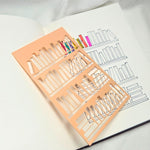 Journal Stencils | Speech Bubble, Book Tracker & Water Intake Tracker | PLA Plastic Reusable Planner Stencils