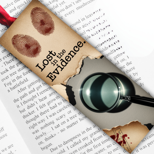 Crime Mystery Bookmark: Lost in the Evidence