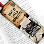 Crime Mystery Bookmark: Read It Like a Deposition