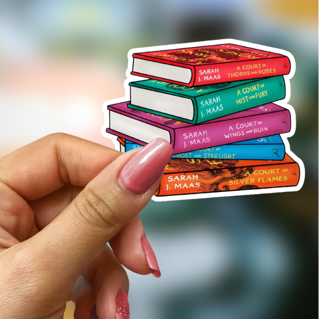 Bookish Vinyl Holographic Sticker - Acotar Bookstack