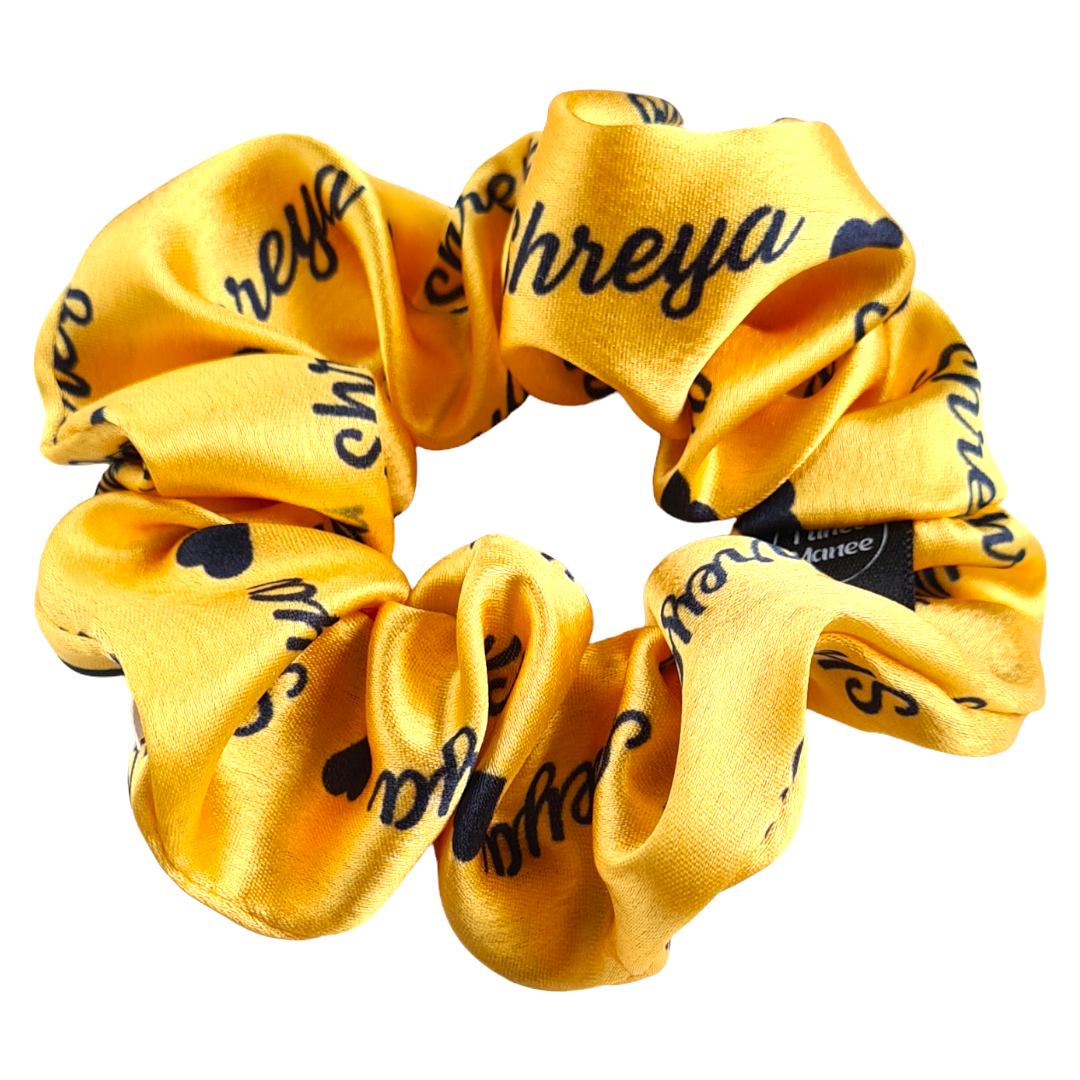 Satin Scrunchie - Personalised Name Scrunchies