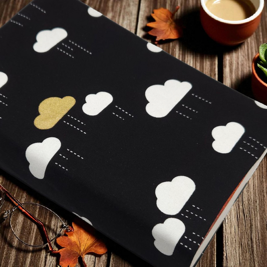 Clouds Fabric Dust Jacket for Paperback Books (Fits up to 8.25" / 21 cm Tall)