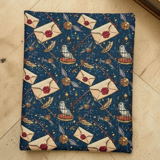 Harry Potter Inspired Blue Fabric Dust Jacket — Protect Your Books in Style