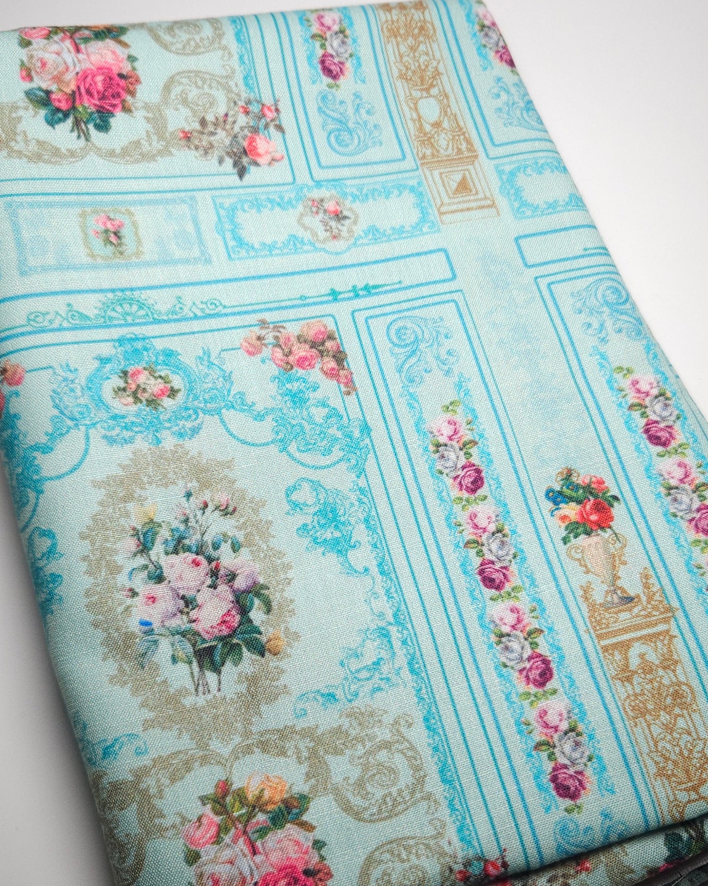 Victorian Bloom Fabric Dust Jacket — Protect Your Books in Style