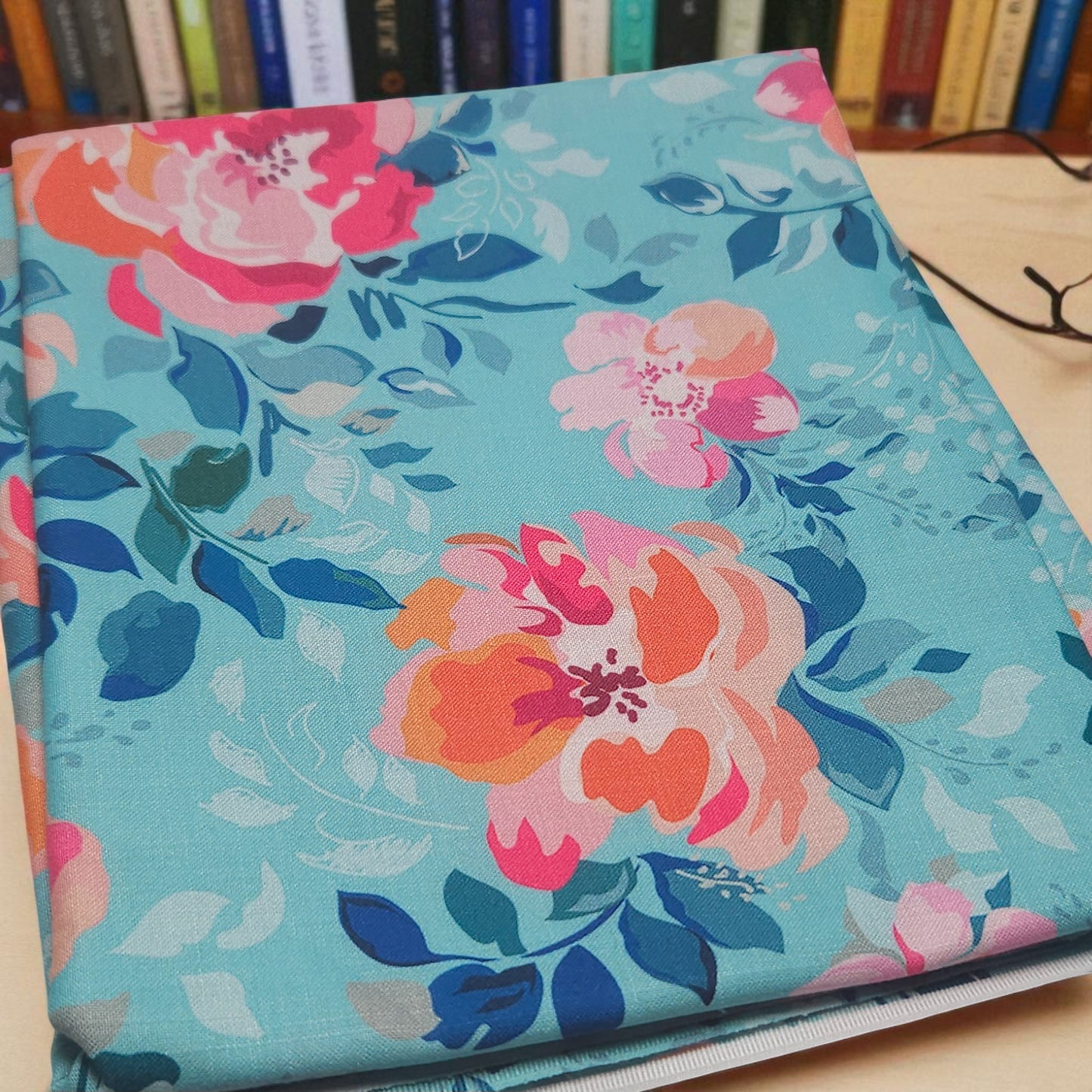 Summer Bloom Fabric Dust Jacket — Protect Your Books in Style