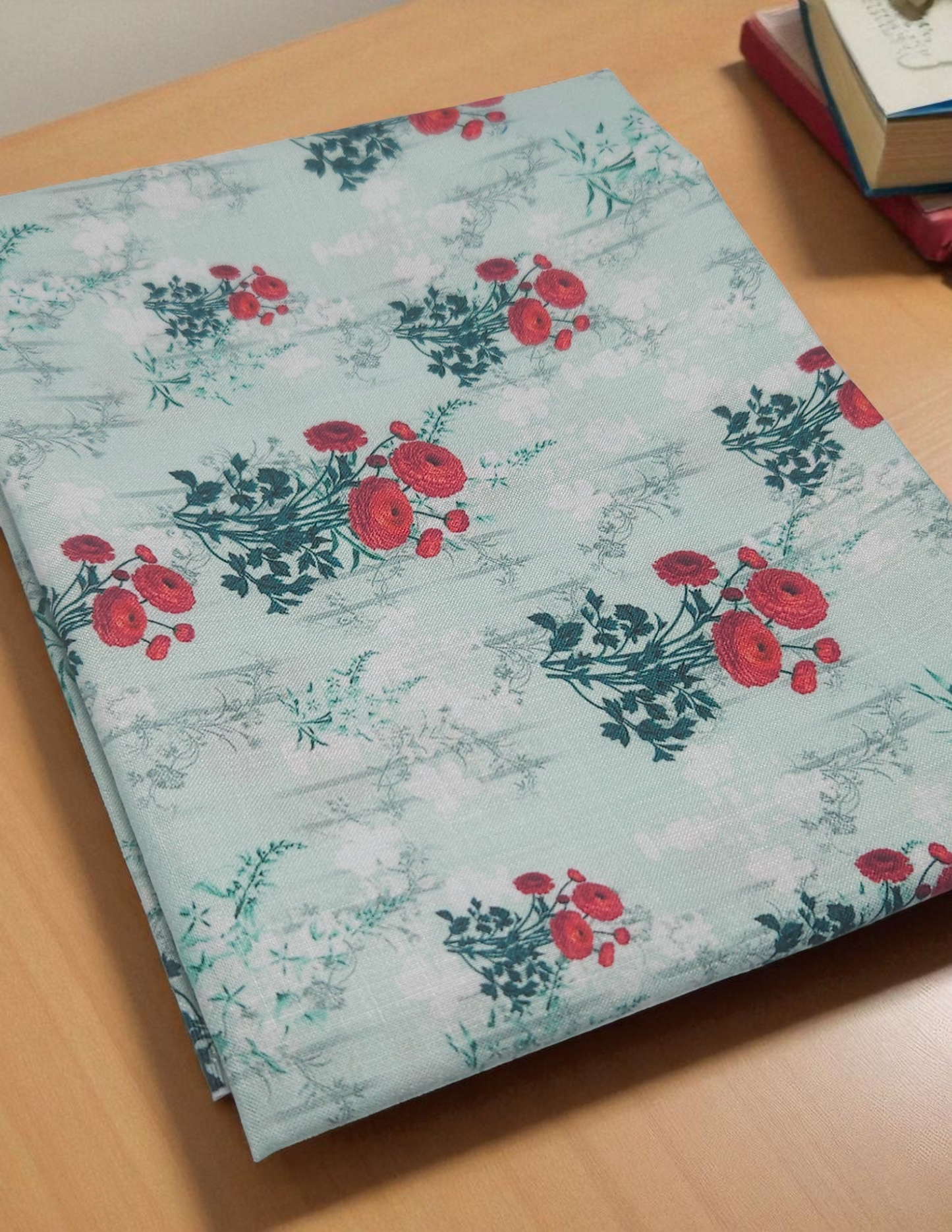 Winter Green Fabric Dust Jacket — Protect Your Books in Style