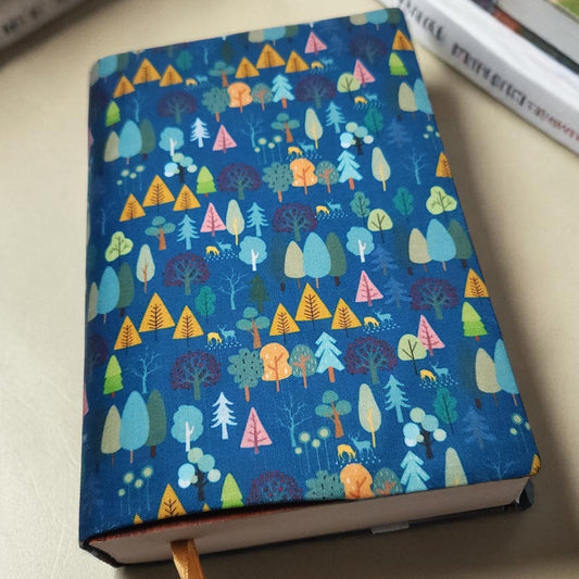 Evergreen Forest Fabric Dust Jacket — Protect Your Books in Style