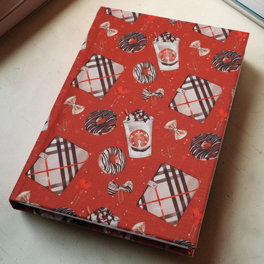 Coffee Book Fabric Dust Jacket — Protect Your Books in Style