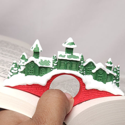 Thumb Book Page Holder - Christmas Winter