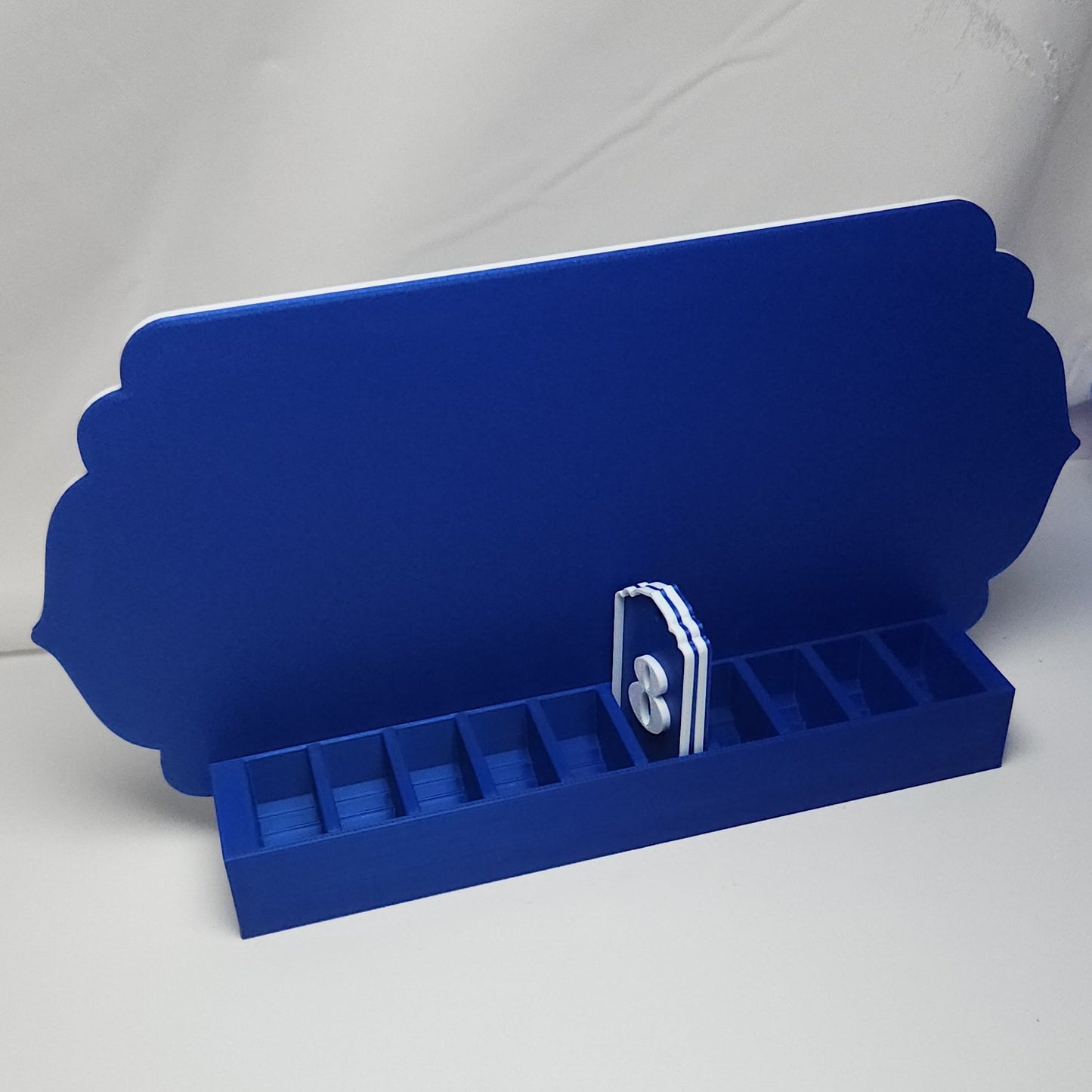 Book Reading Tracker / Counter Sign - Blue & White