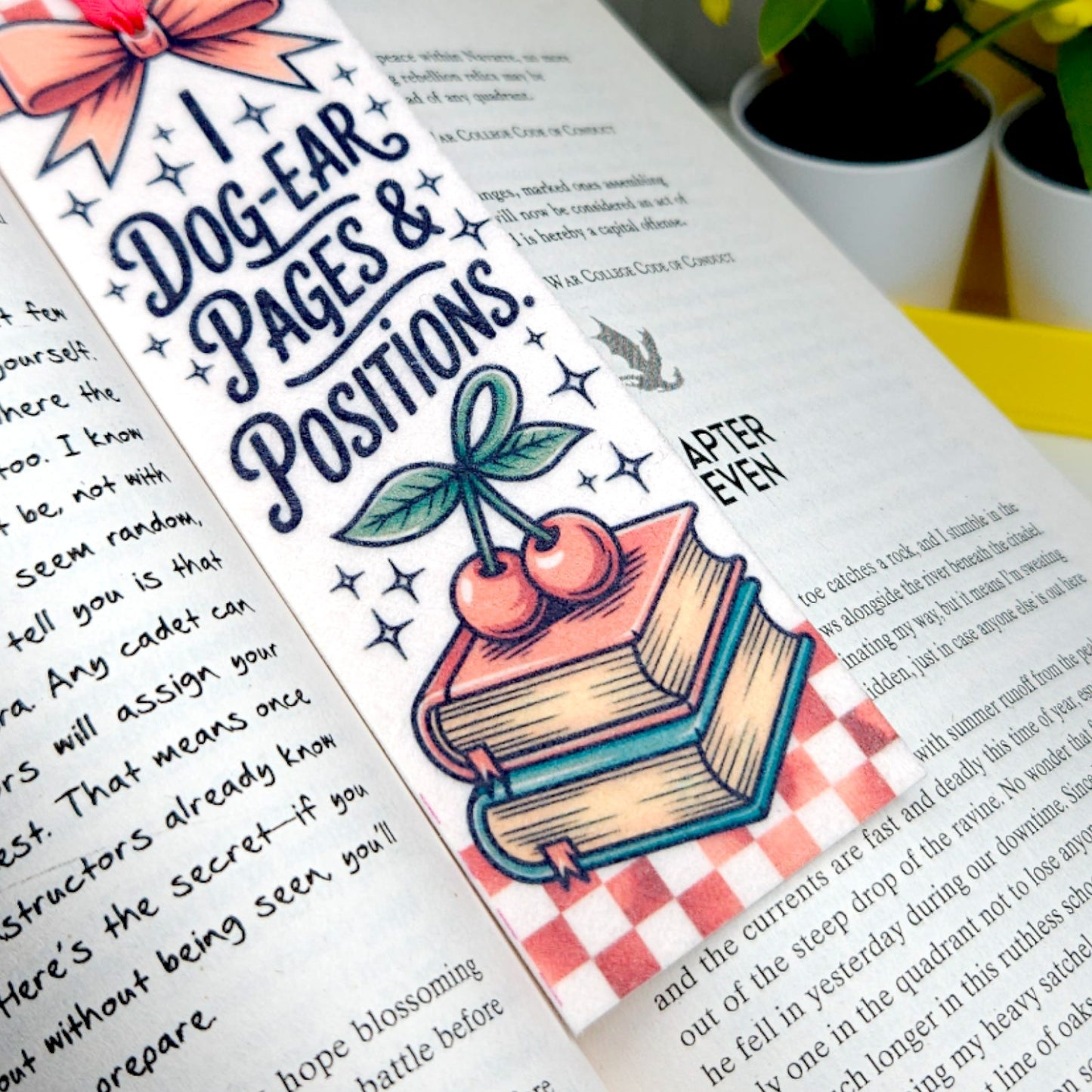 Spicy Bookmarks: "I dog-ear pages & positions"