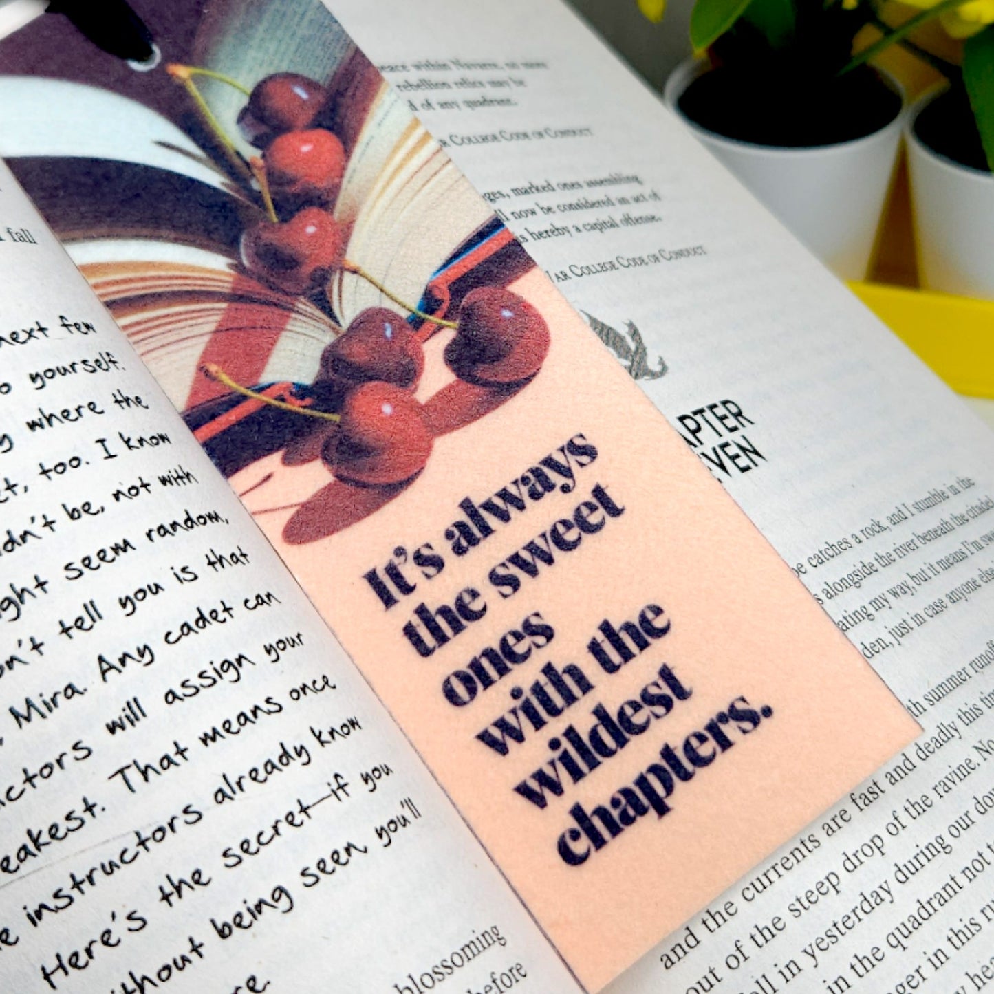 Spicy Bookmarks: "It's always the sweet ones with the wildest chapters"