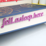 Fell Asleep Here – Page Insert Bookmark - Electric Purple
