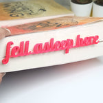 Red Fell Asleep Here Page Holder, Reader Gift, Book Club Gift, Reading Accessory