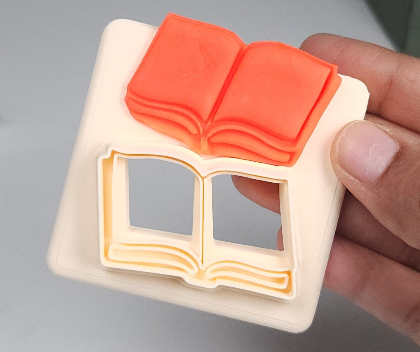 Open Book Polymer Clay Cutter