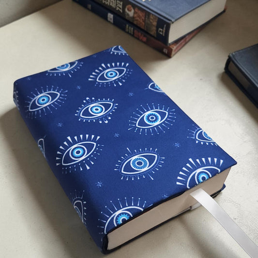 Nazar Evil Eye Fabric Dust Jacket — Protect Your Books in Style