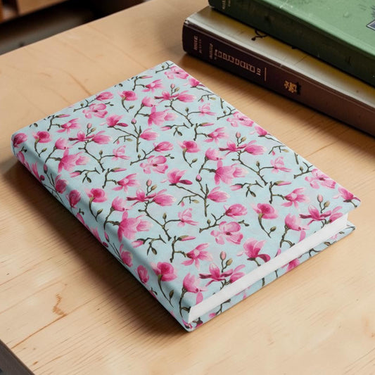 Magnolia Sky Book Fabric Dust Jacket — Protect Your Books in Style