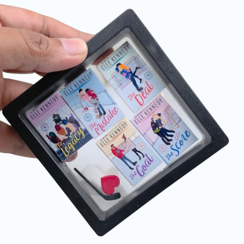 Off Campus Gift Set - Miniature Books & Display Frame - Black