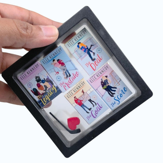 Off Campus Gift Set - Miniature Books & Display Frame - Black