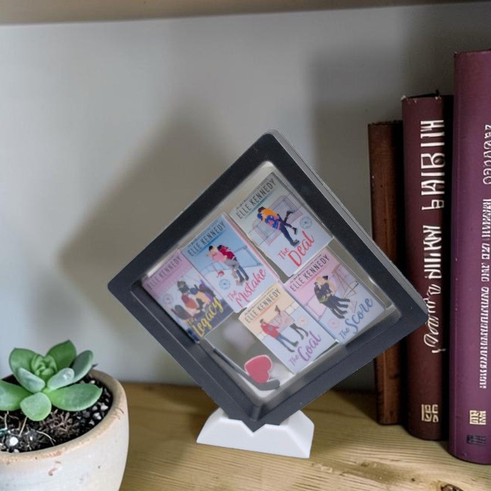 Off Campus Gift Set - Miniature Books & Display Frame - White