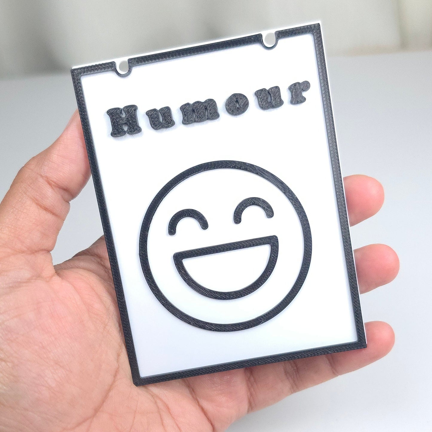 Bookshelf Humour Genre Divider Sign | 3D Printed Bookish Shelf Sign | Book Organizer Black White Sign