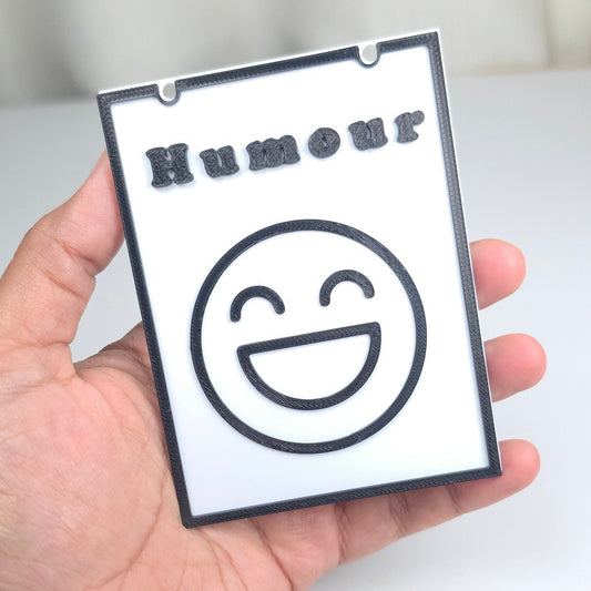 Bookshelf Humour Genre Divider Sign | 3D Printed Bookish Shelf Sign | Book Organizer Black White Sign