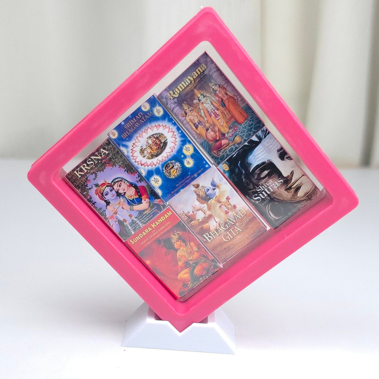 Devotional Miniature Book Frame Display - Peach