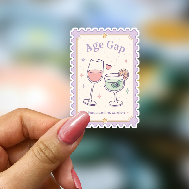 Bookish Vinyl Holographic Sticker - Age Gap