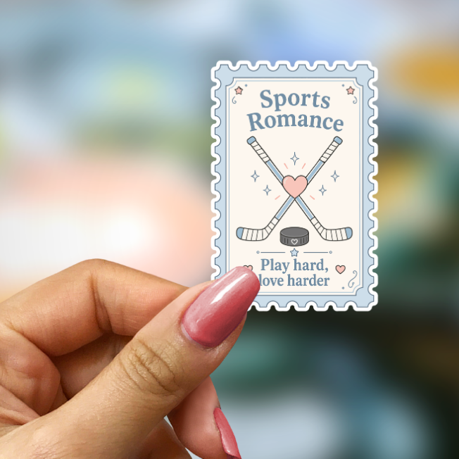 Bookish Vinyl Holographic Sticker - Sports Romance