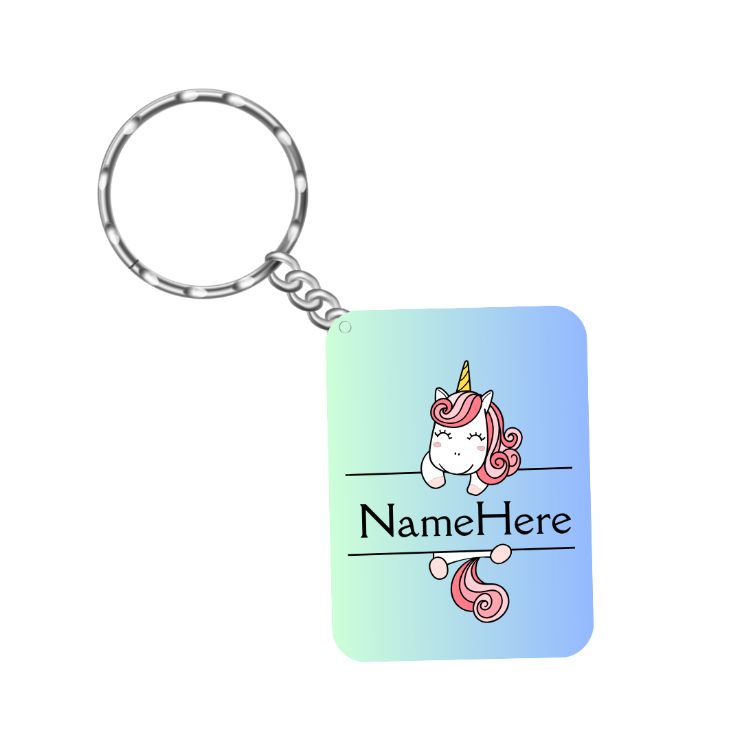 Personalized Name Keychain – Bag Tag for Kids, Backpack Name Tag, Diaper Bag Label, Lunchbox Key Ring Gift