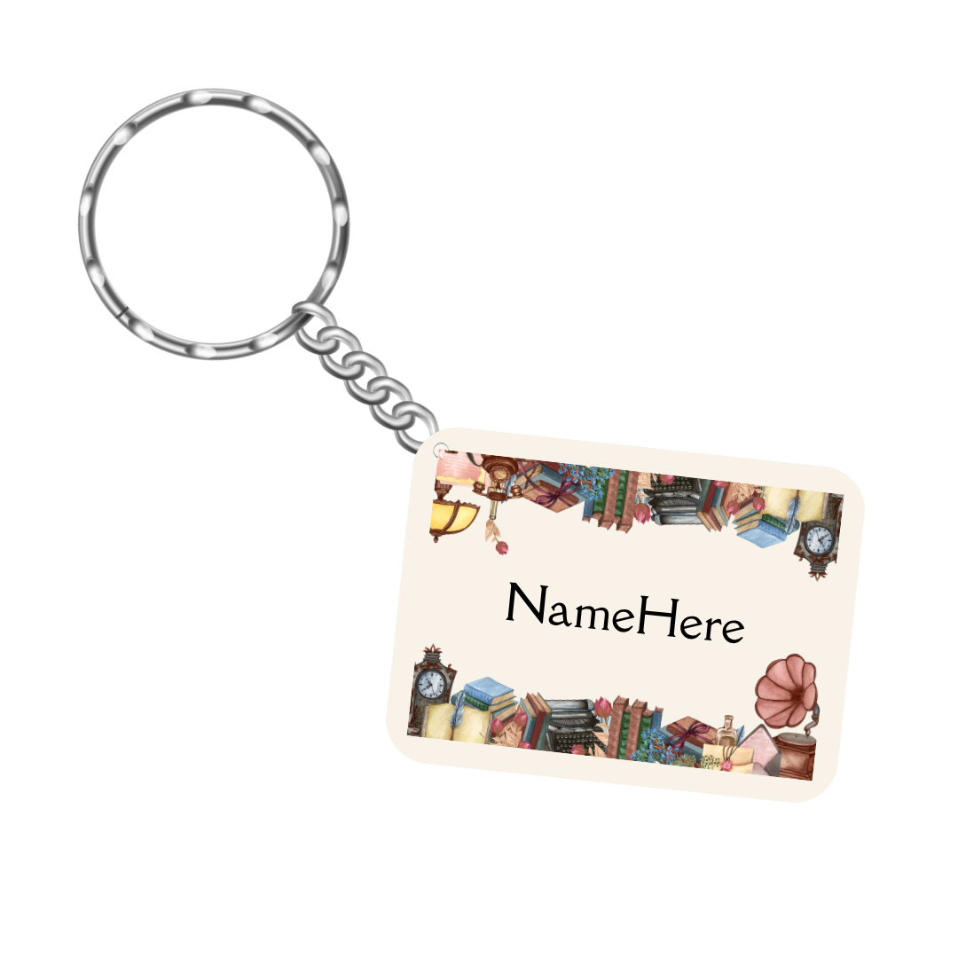 Personalized Name Keychain – Bag Tag for Kids, Backpack Name Tag, Diaper Bag Label, Lunchbox Key Ring Gift