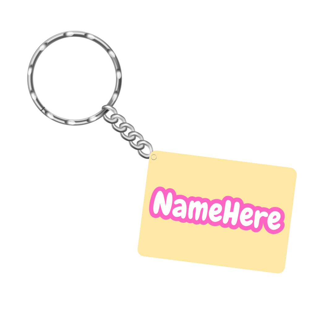 Personalized Name Keychain – Bag Tag for Kids, Backpack Name Tag, Diaper Bag Label, Lunchbox Key Ring Gift