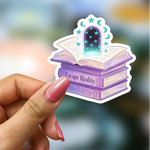 Bookish Vinyl Holographic Sticker - Escape Reality