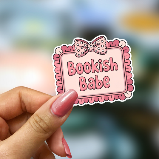 Bookish Vinyl Holographic Sticker - Bookish Babe