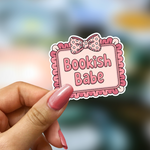 Bookish Vinyl Holographic Sticker - Bookish Babe
